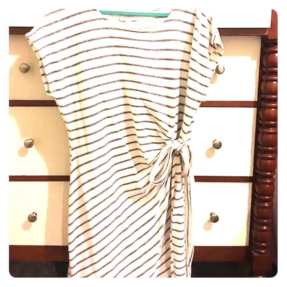 Striped tie Dress